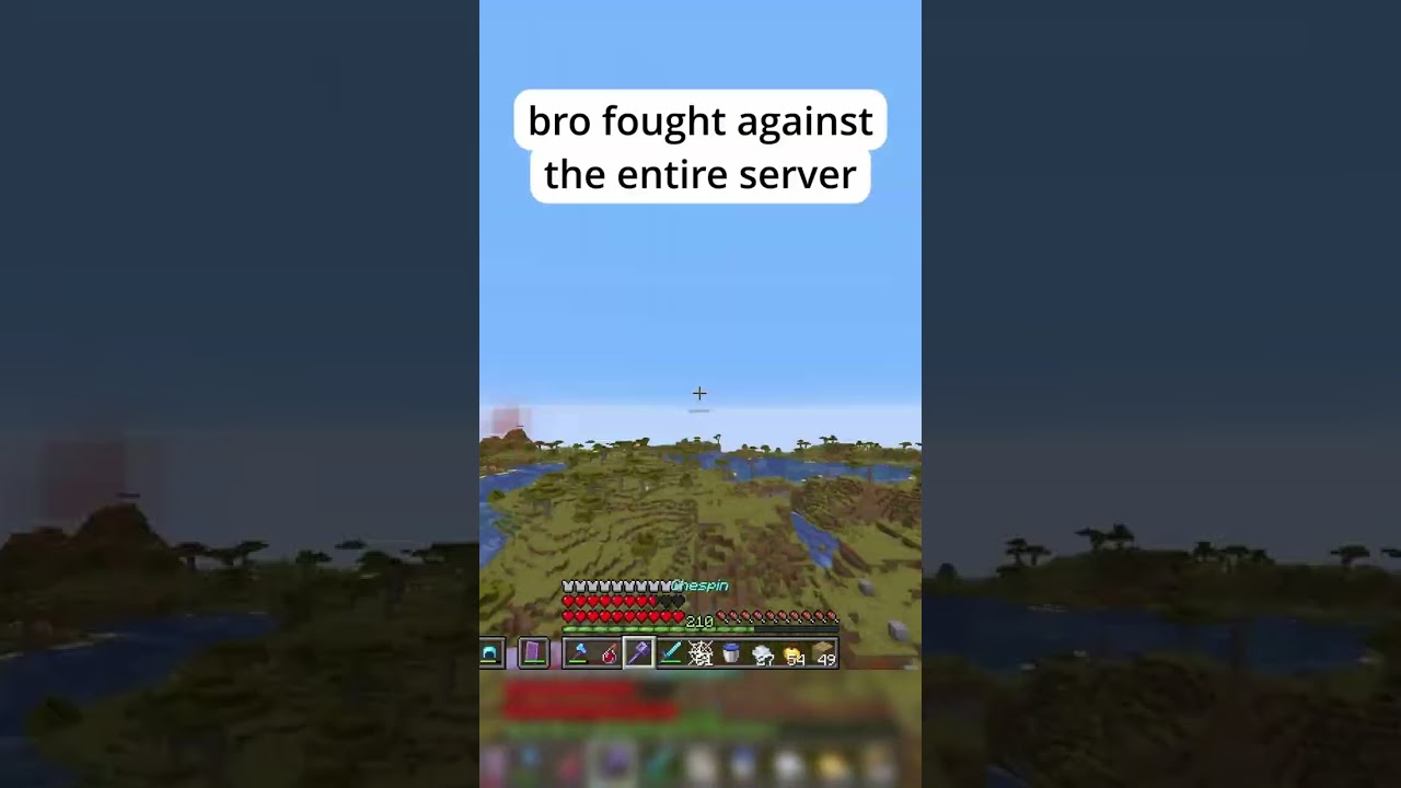 Брат сражался со всем сервером #minecraft #sea4