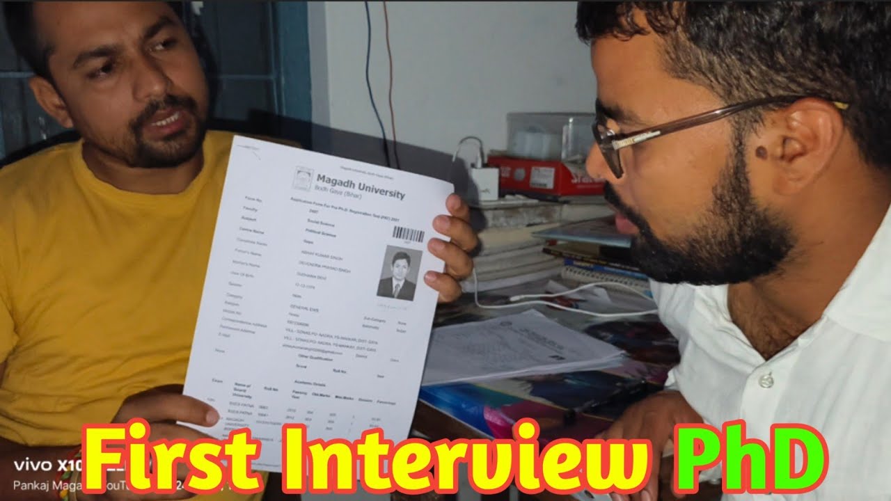 First Interview PhD!! Interview Mein Degree Bhi Mang Rahe!