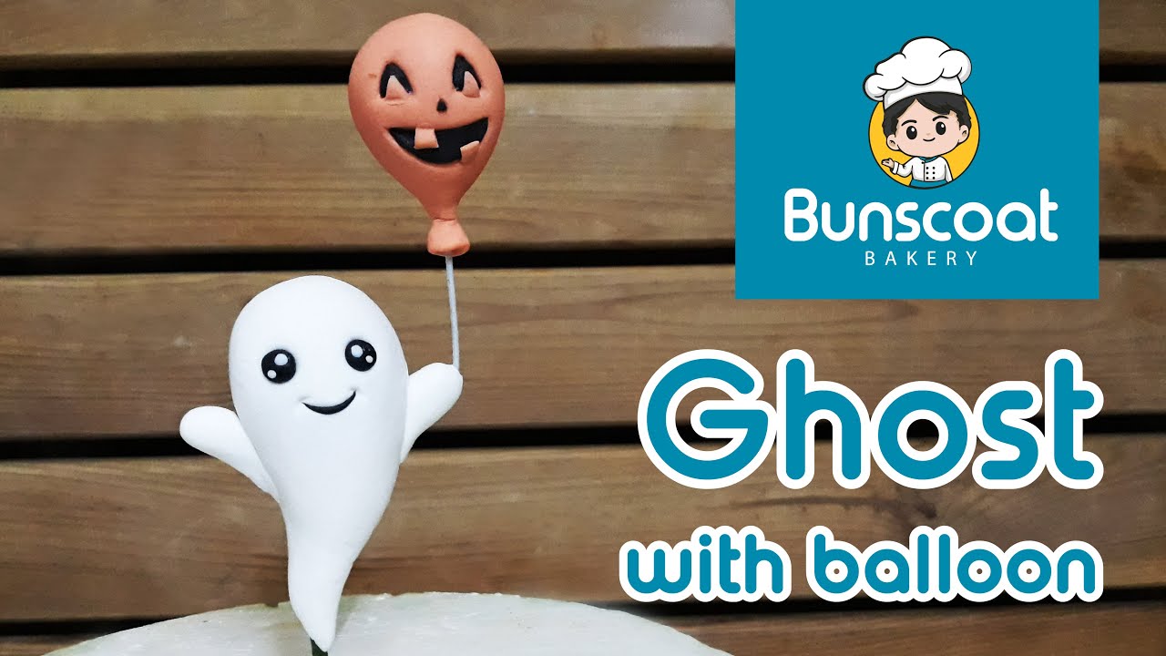 How to make a Ghost cake topper | Halloween topper