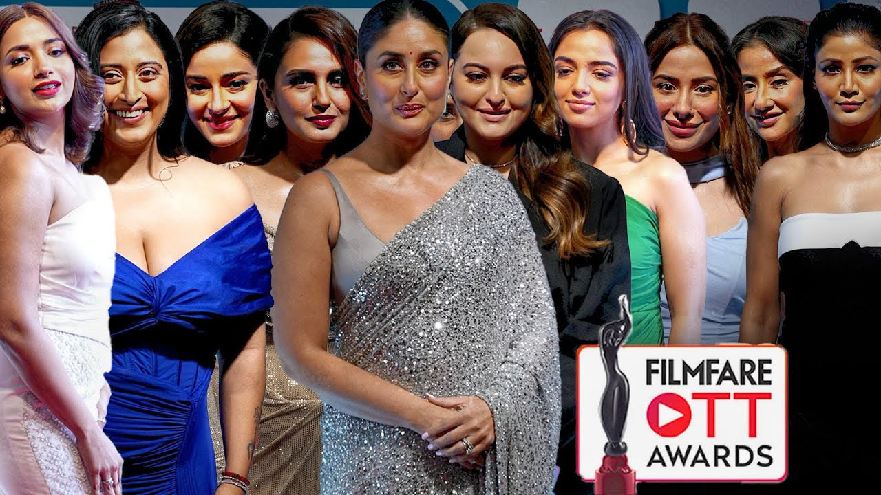 Celebrities Arrive At FilmFare OTT Awards 2024 | Kareena Kapoor, Sonakshi, Huma, Ananya, Jiya