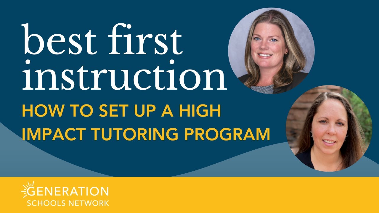 How to Set Up a High Impact Tutoring Program | BFI Webinar Series