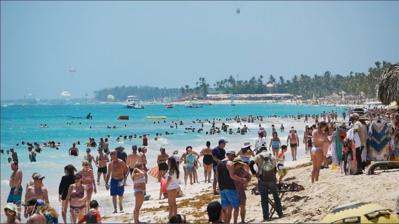 BEACH WALK in Punta Cana Dominican Republic Royalton Bahia and RIU