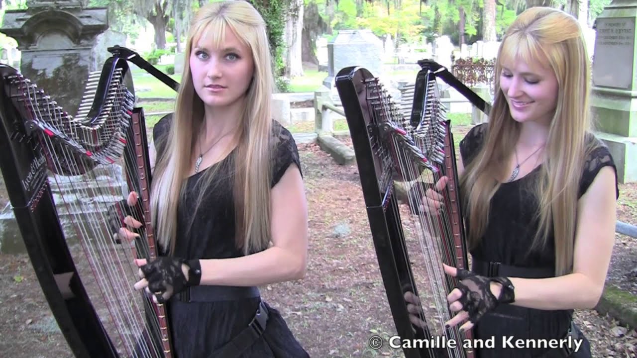 PAINT IT BLACK (The ROLLING STONES) Harp Twins -  Electric Harp Rock