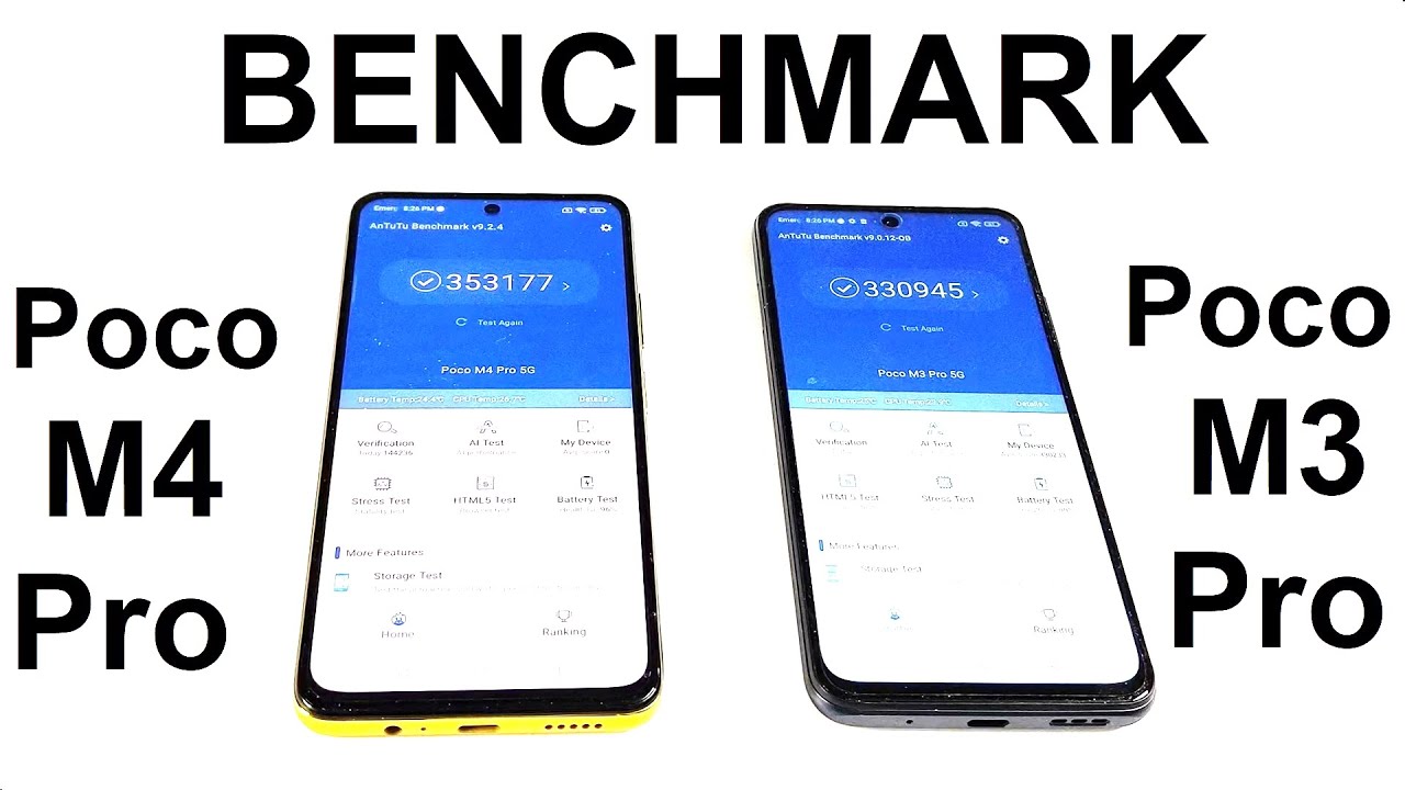 Xiaomi Poco M4 Pro vs Poco M3 Pro - BENCHMARK COMPARISON