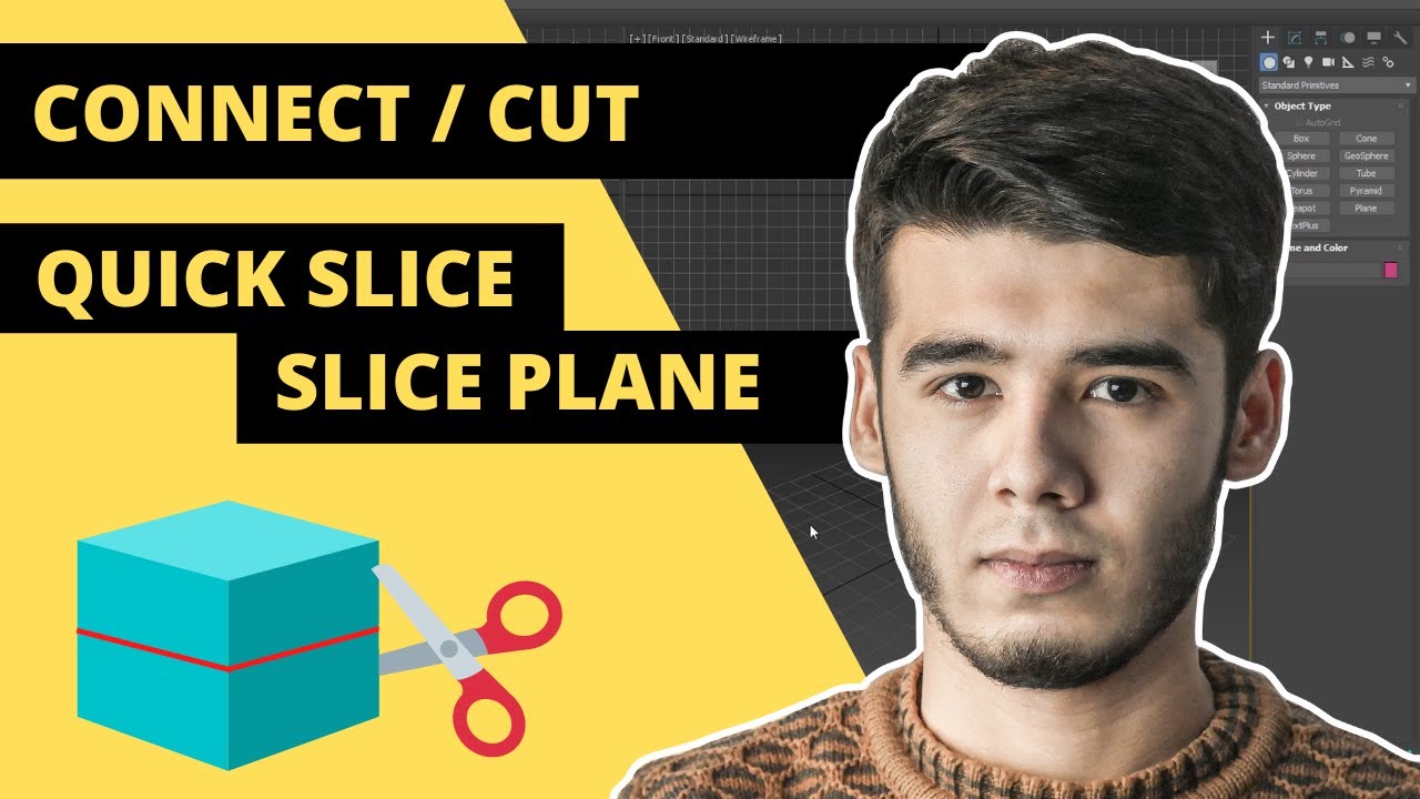 3Ds Max I Connect, Cut, Quick slice, Slice plane I UPDATE