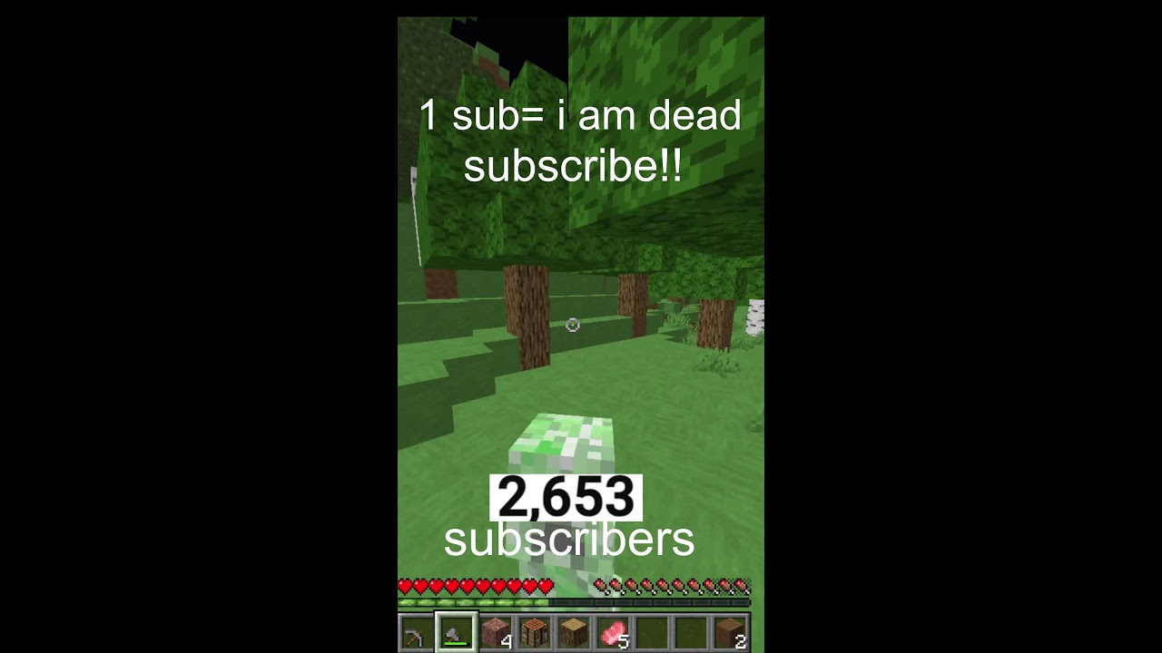 minecraft but if you sub i die  #minecraft #live #minecraftmeme #minecraftlive