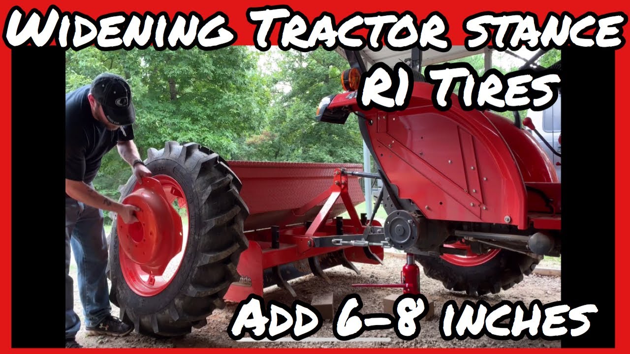 How to widen the stance on kubota compact tractor L2501 R1 tires