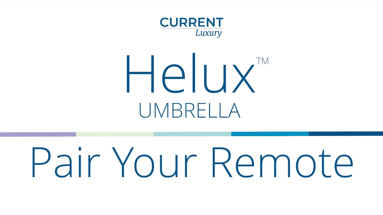 Helux™ Umbrella - Pairing Your Remote