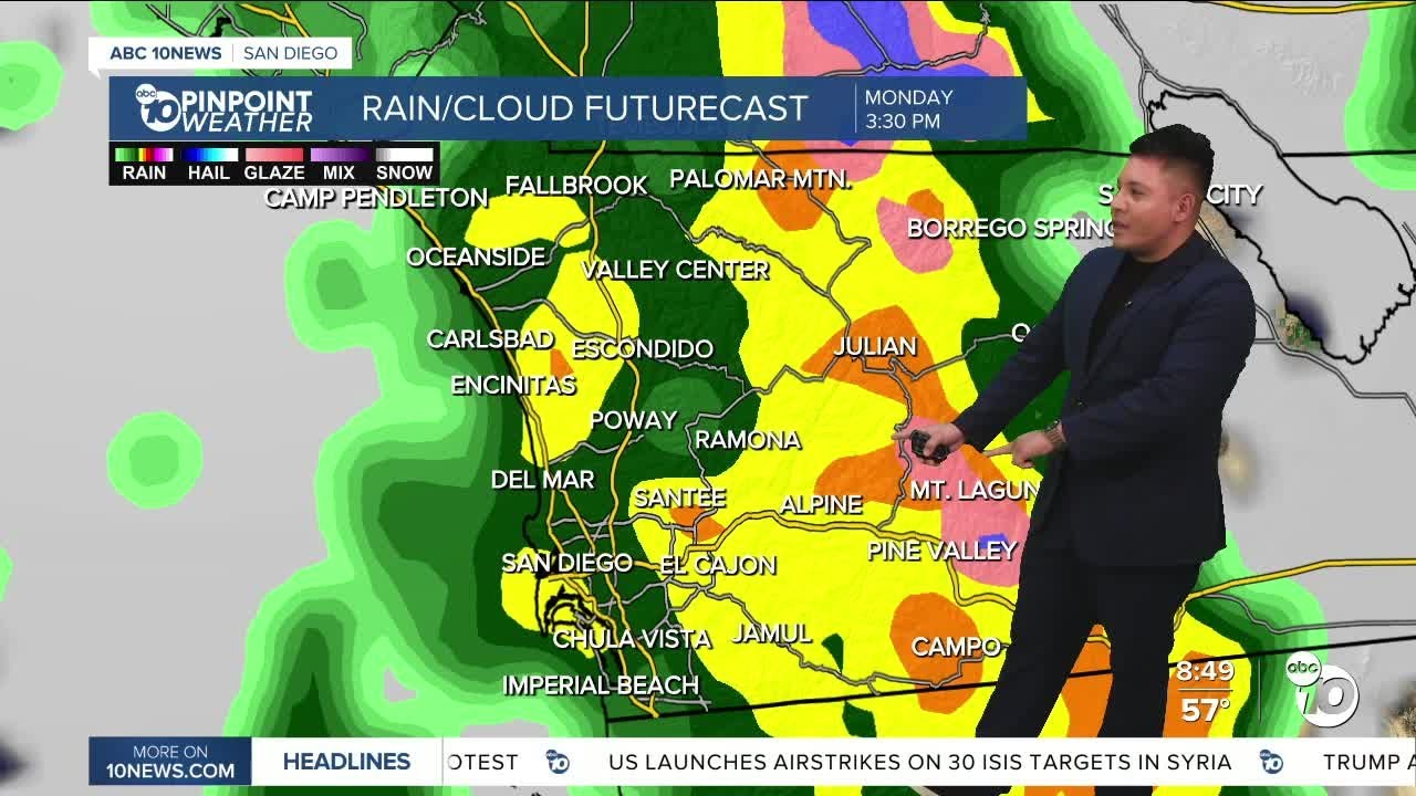 Winter storm brings rain, wind, and mountain snow