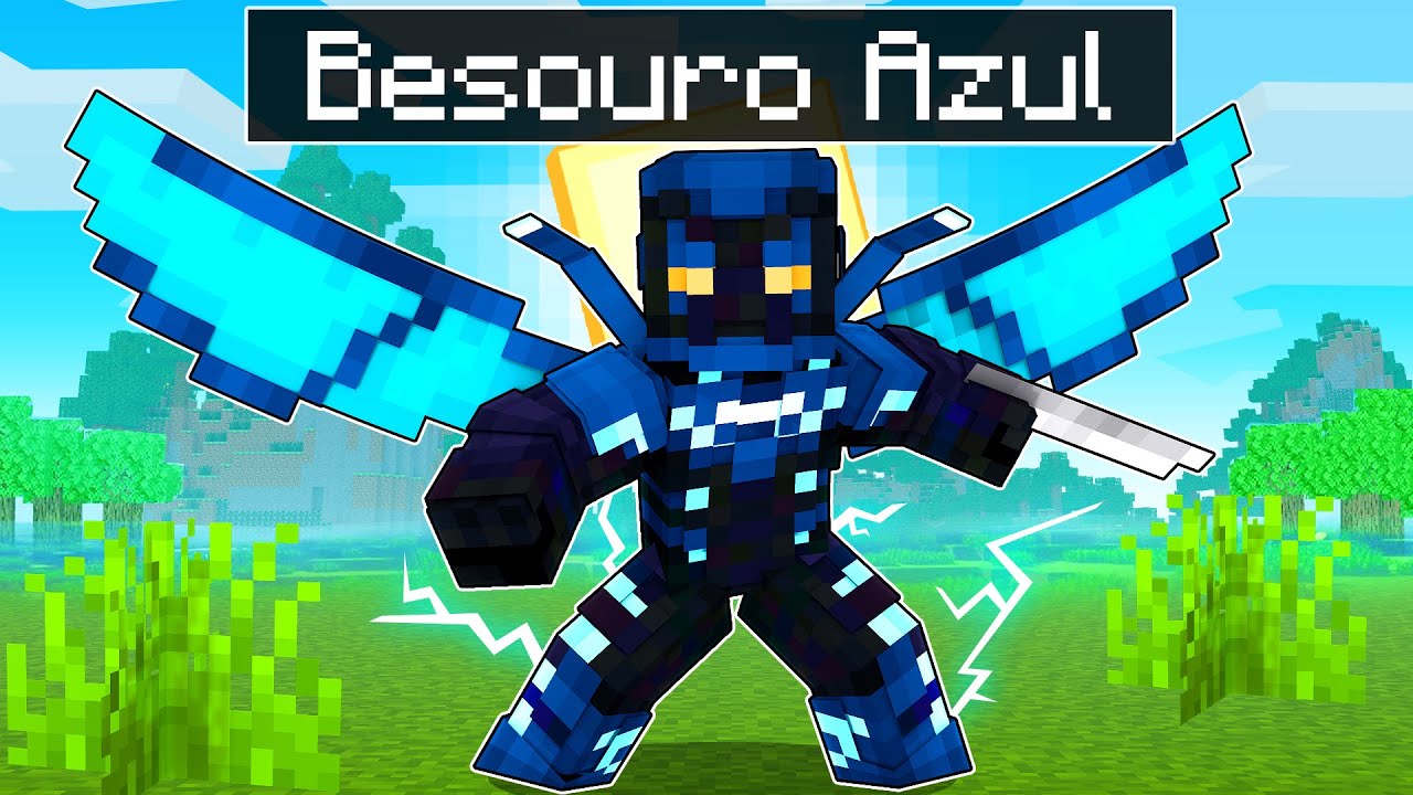 VIREI o BESOURO AZUL por 24 HORAS no Minecraft