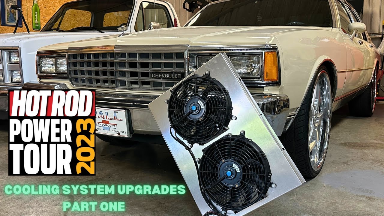 Prepping my Box Chevy Caprice for Hot Rod Power Tour 2023 - How to Install Electric Fans