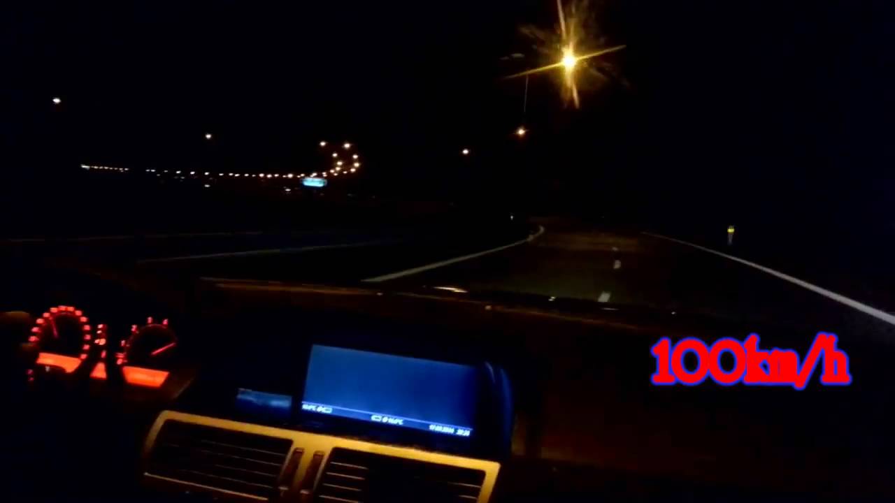 Aggressive driving BMW 760 V12 Prague