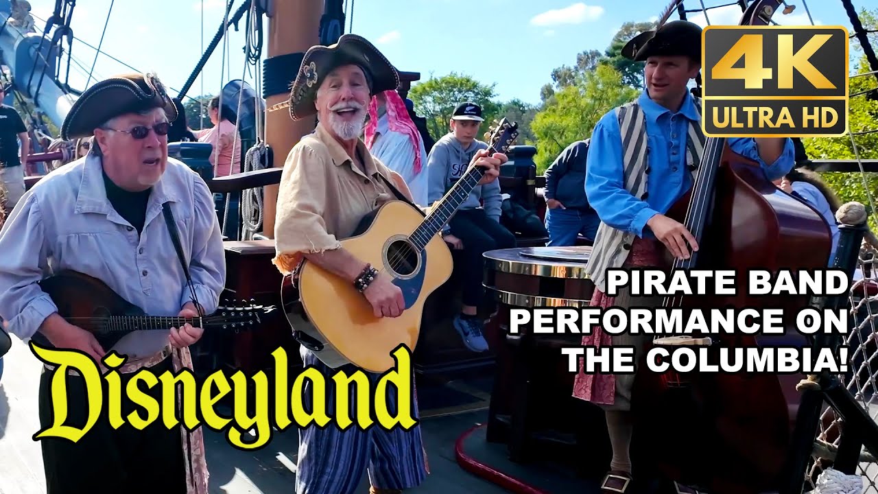 Sailing Ship Columbia with The Bootstrappers | Disneyland POV | 4K