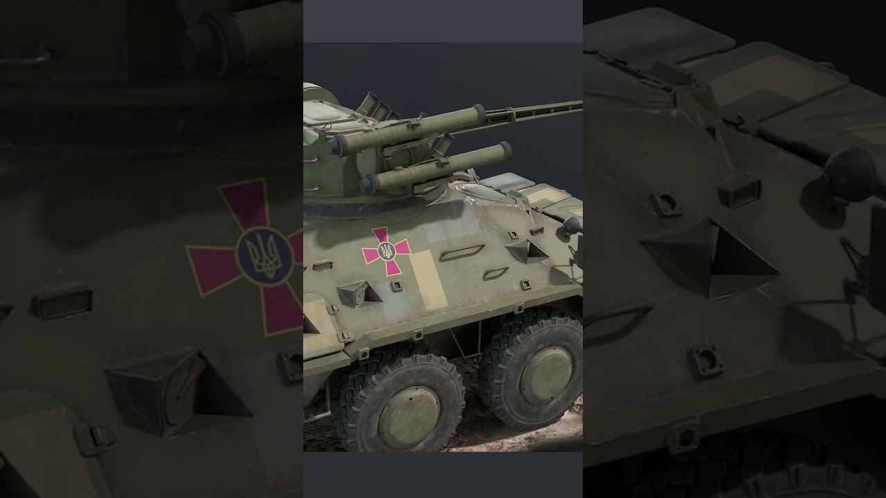 BTR-3 Ukrainian APC 3d-model