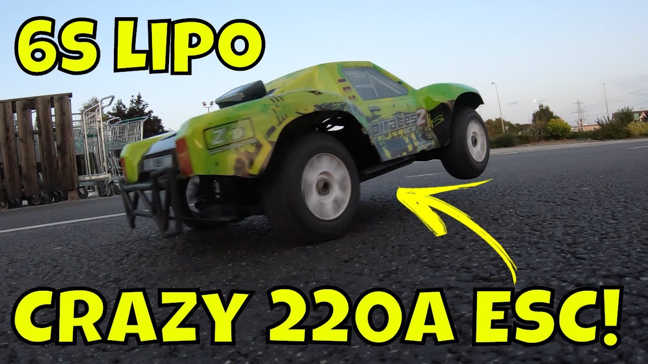 Way to much power! ZD Racing Pirates 2 +  220A Beast Pro ESC & 6s Lipo