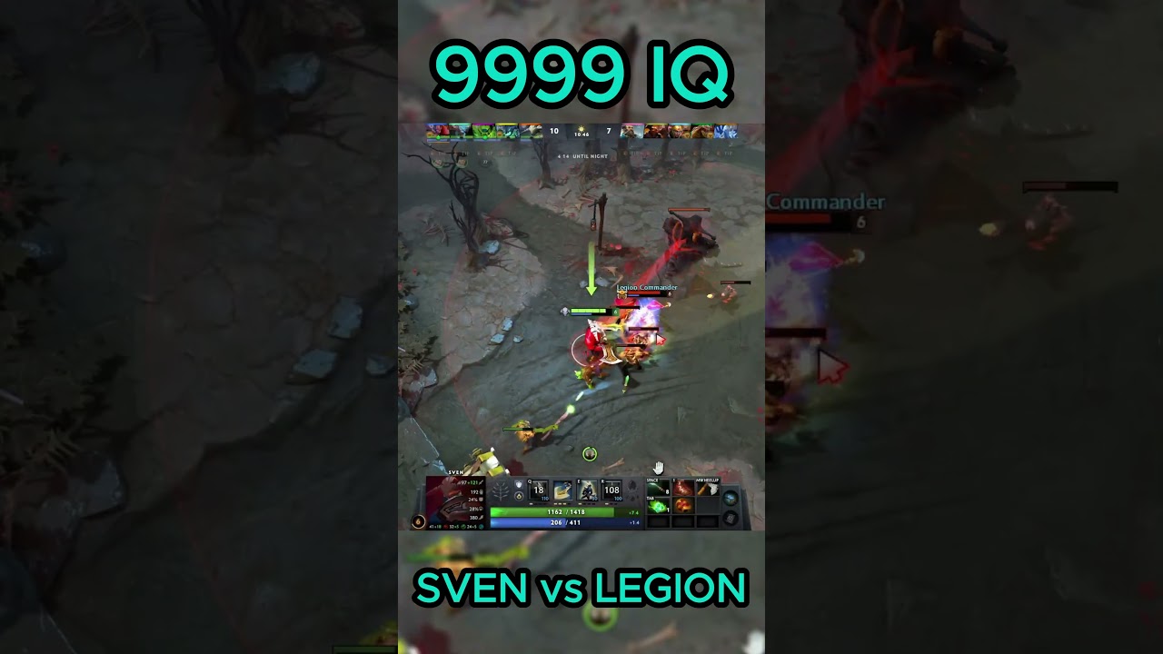 SVEN vs LEGION 😲😲 WTF Moment 😲😲 #dota2 #trending #dotawtf #dota2highlights