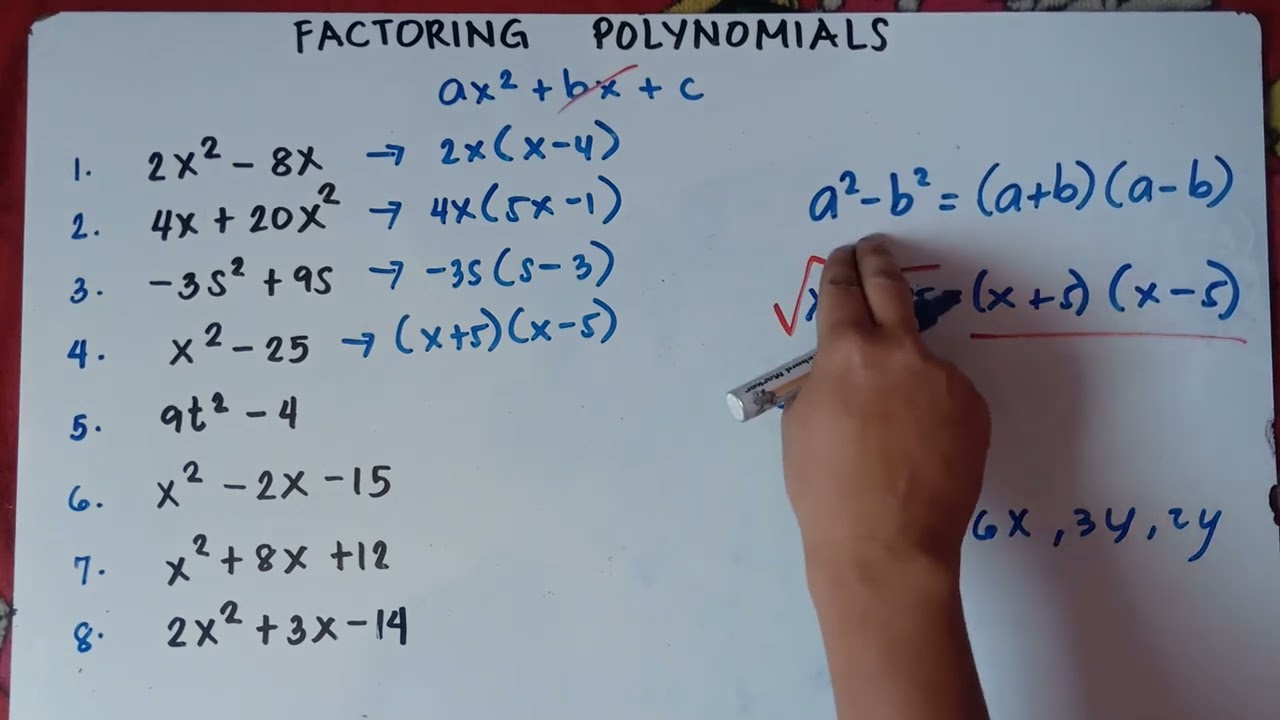 Factoring Polynomials | The Easy Way | Explain in Detailed |