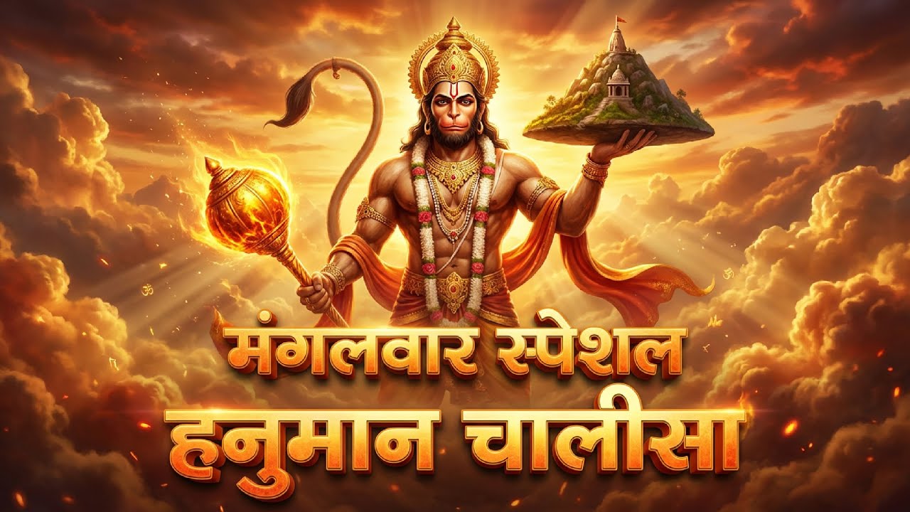 Peaceful Hanuman Chalisa | श्री हनुमान चालीसा | Powerful Hanuman Mantra for Healing (Slow & Calm)