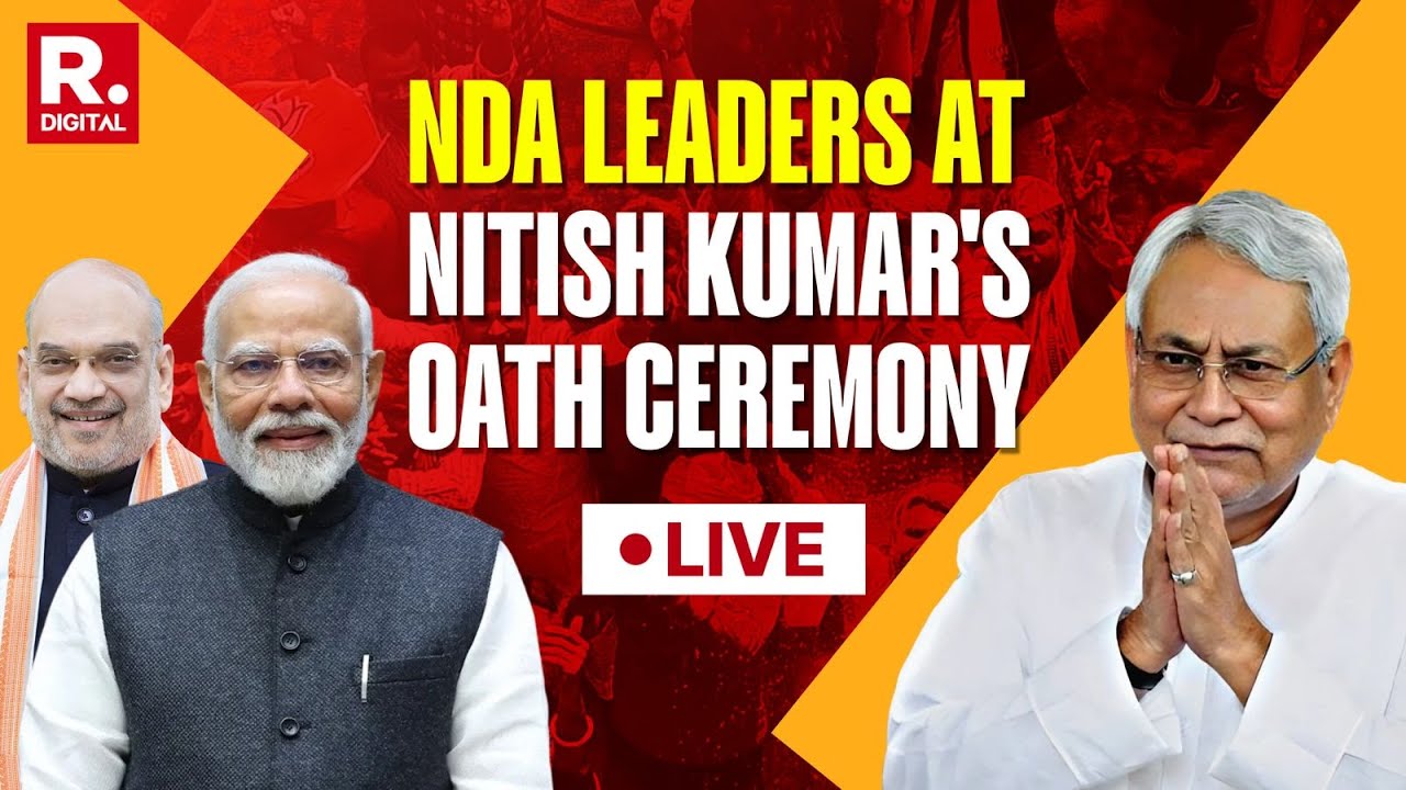 Nitish Kumar Oath Ceremony LIVE: PM Modi, Amit Shah & NDA Leaders At Nitish Kumar's Oath Ceremony