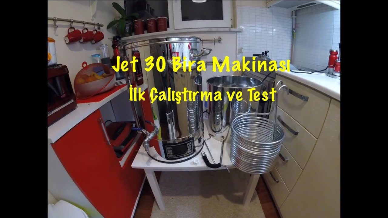 Jet 30 - İlk Çalıştırma ve Test - Robobrew Brewzilla Klarstein hopcat brewery
