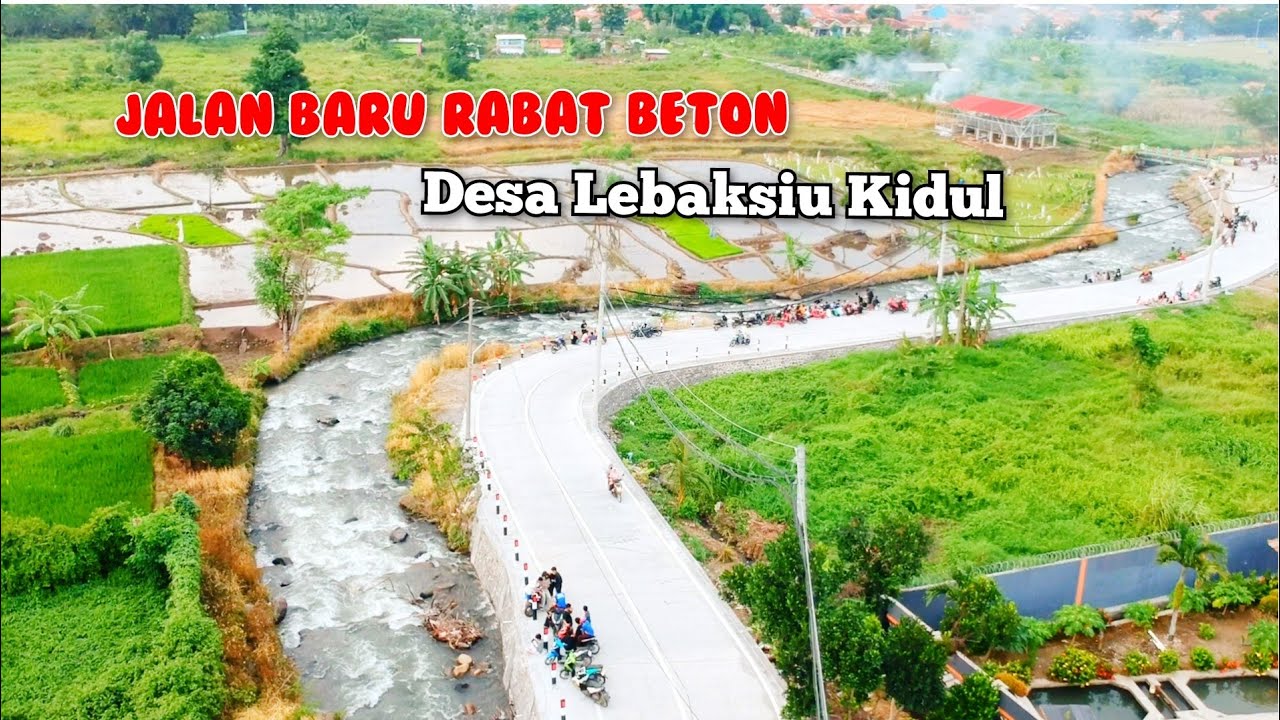 Suasana Sore di Jalan Baru desa Lebaksiu kidul - Yamansari