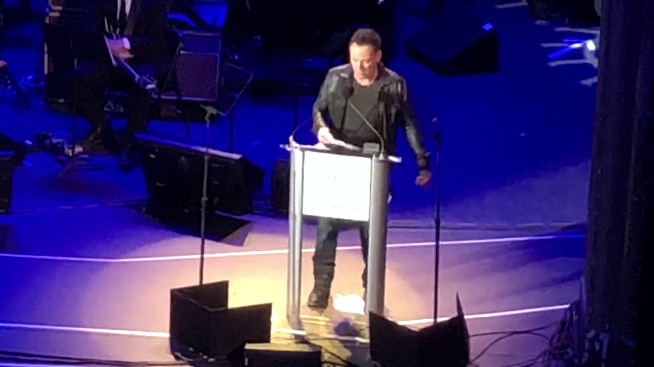 Bruce Springsteen inducts Little Steven Van Zandt into the N.J. Hall of Fame