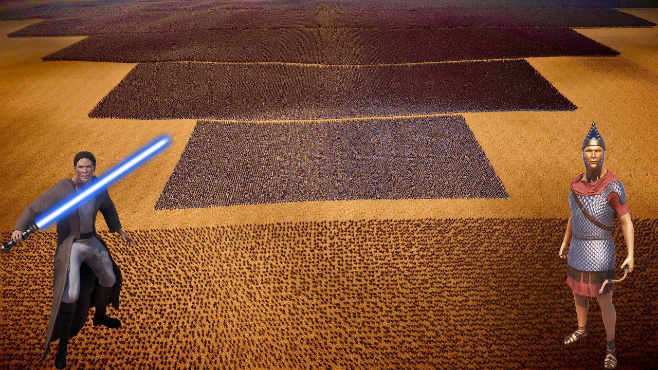 15,000,000 ROMAN ARCHERS vs 200,000 JEDI KNIGHTS | Ultimate Epic Battle Simulator 2