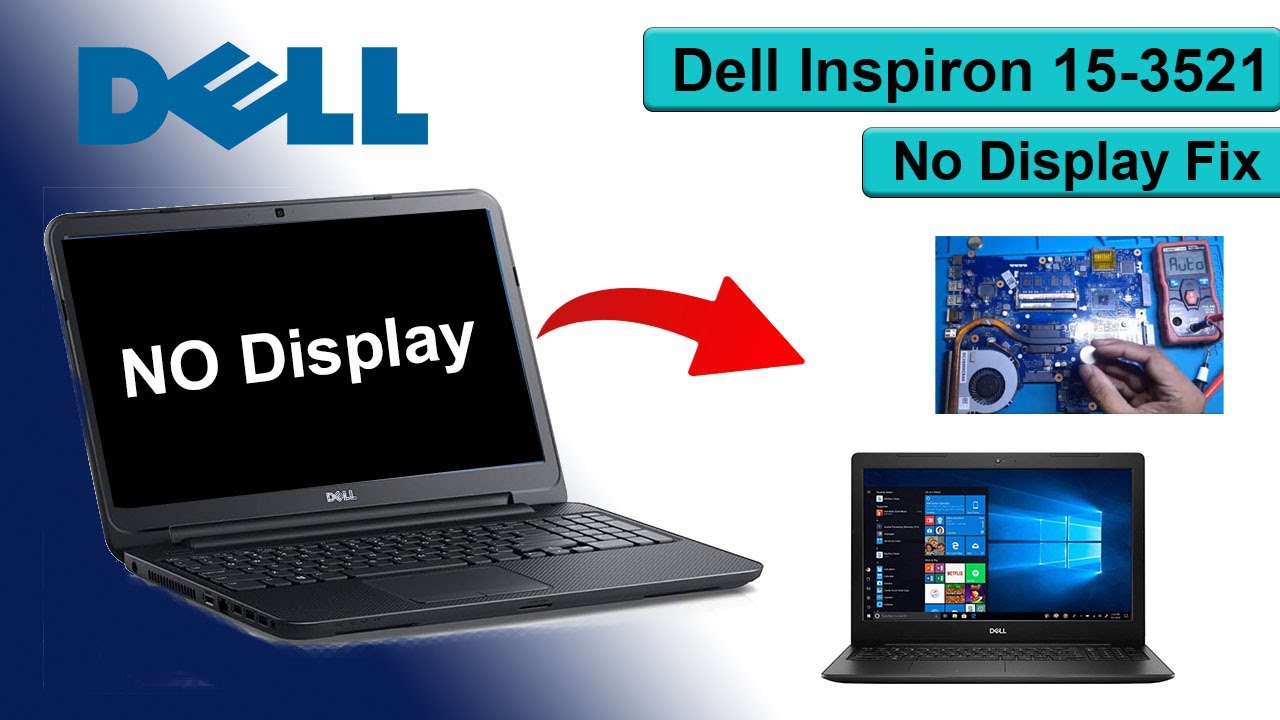 Dell Inspiron 15-3521 No Display Fix 5 beep