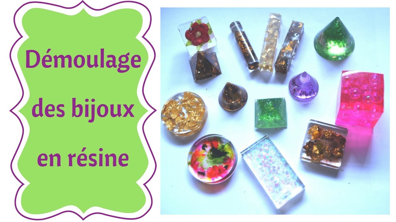 Démoulage des bijoux en résine