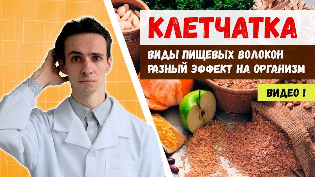 Клетчатка. Как разные виды пищевых волокон 🥕 влияют на наш организм 🍐
