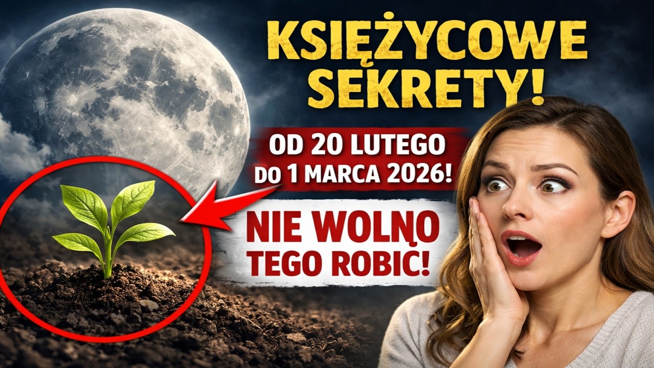 KSIĘŻYCOWE SEKRETY: Co PILNIE sadzić od 20 lutego do 1 marca 2026 roku, a czego pod żadnym pozorem