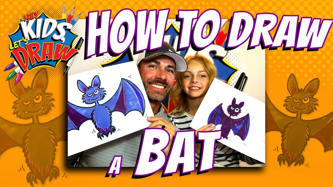 How to Draw a Bat for Kids