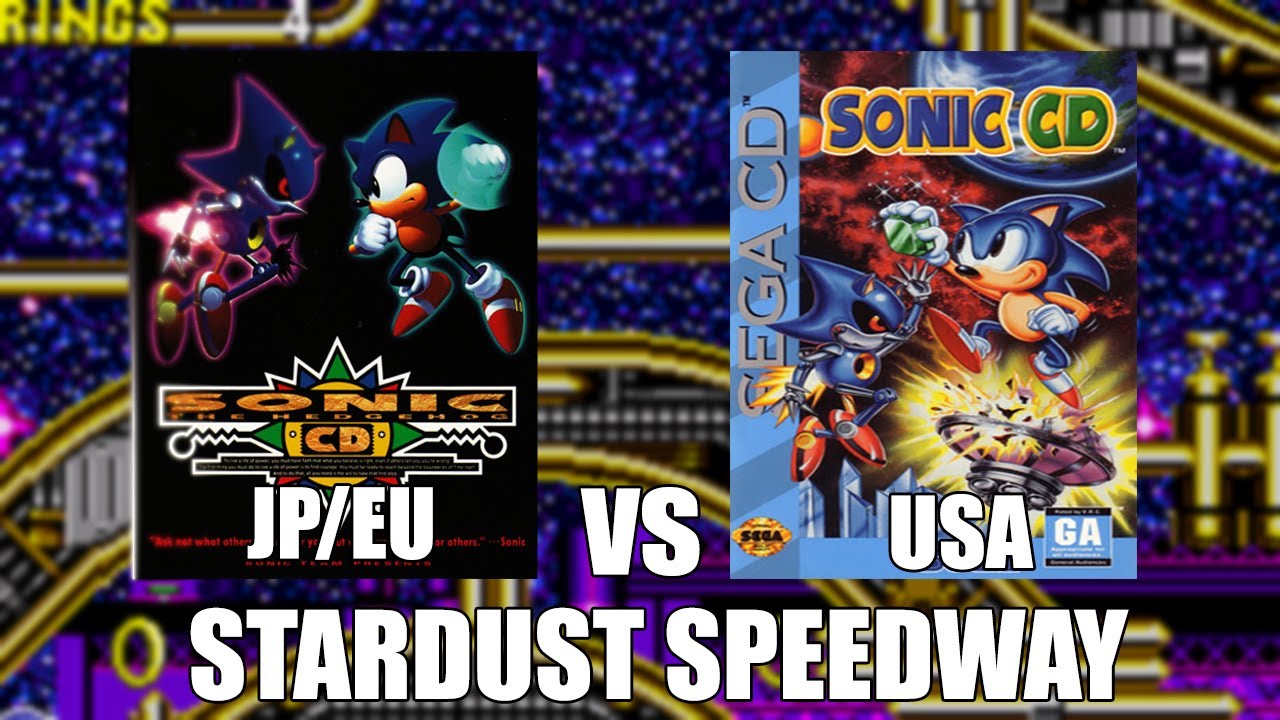 Sonic CD OST JAP VS USA PARTE 6 - Stardust Speedway