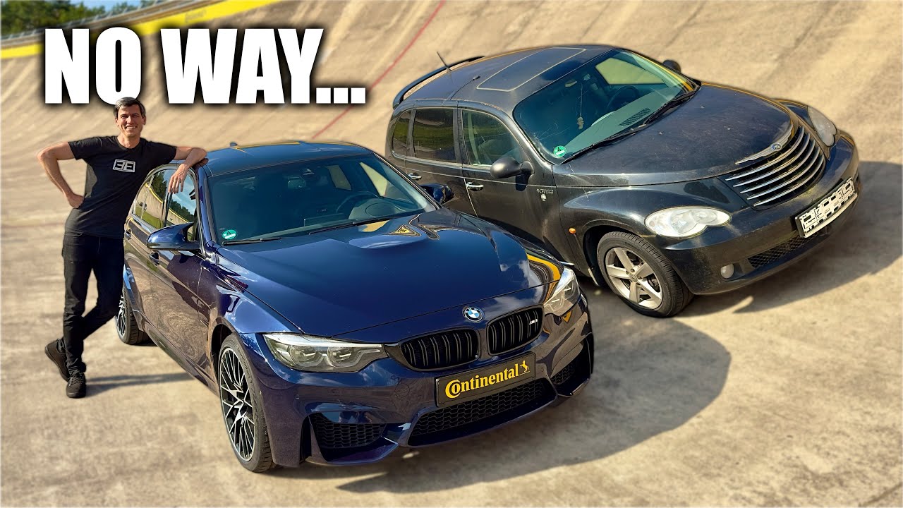 PT Cruiser Humiliates BMW M3 &ndash; The Power Of Tires!