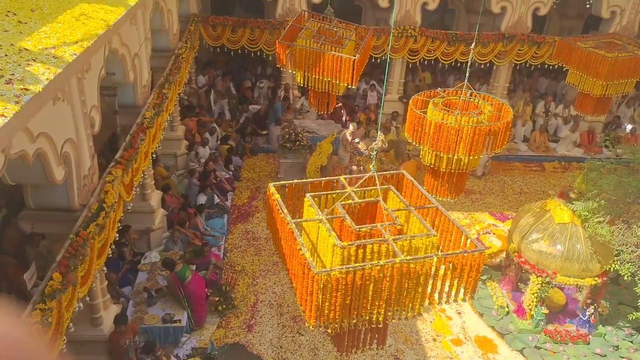 Today ISKCON vrindavan boat festival 11.3.2026