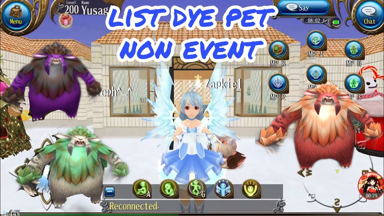 Toram online - list dye pet non event - yusagi