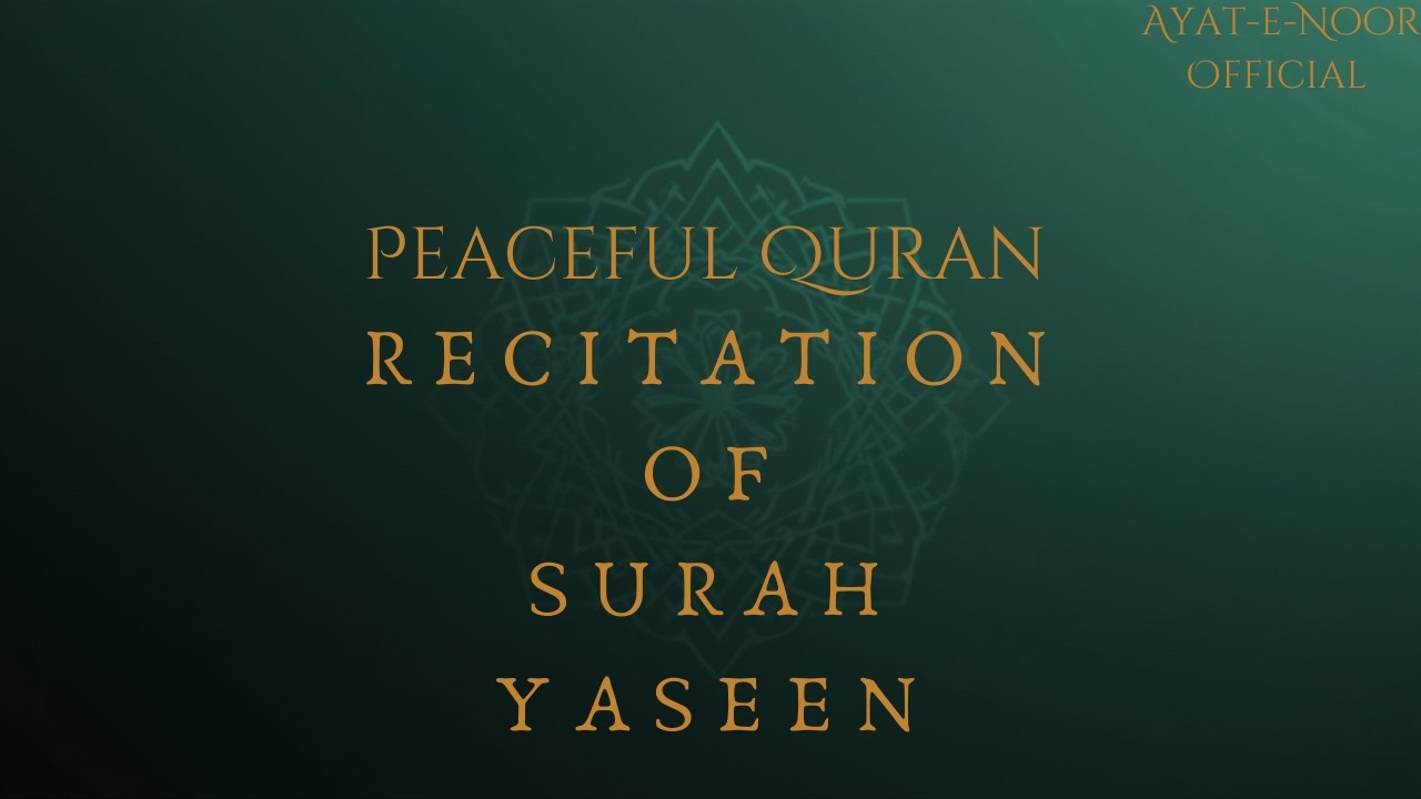 Surah Yaseen Full Recitation | Listen Before Sleeping | Peaceful Quran