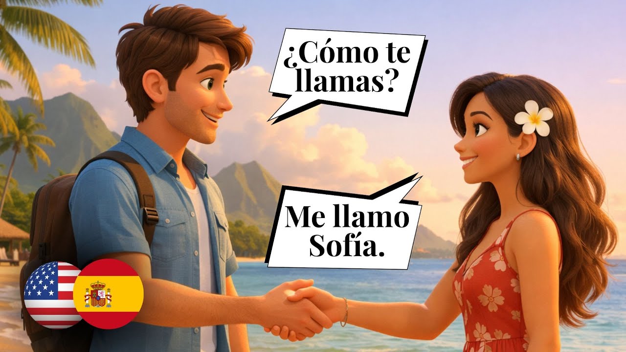 🗣️ Learn Spanish Through Conversation (A1–A2) | First Meeting | Slow & Easy Dialogue