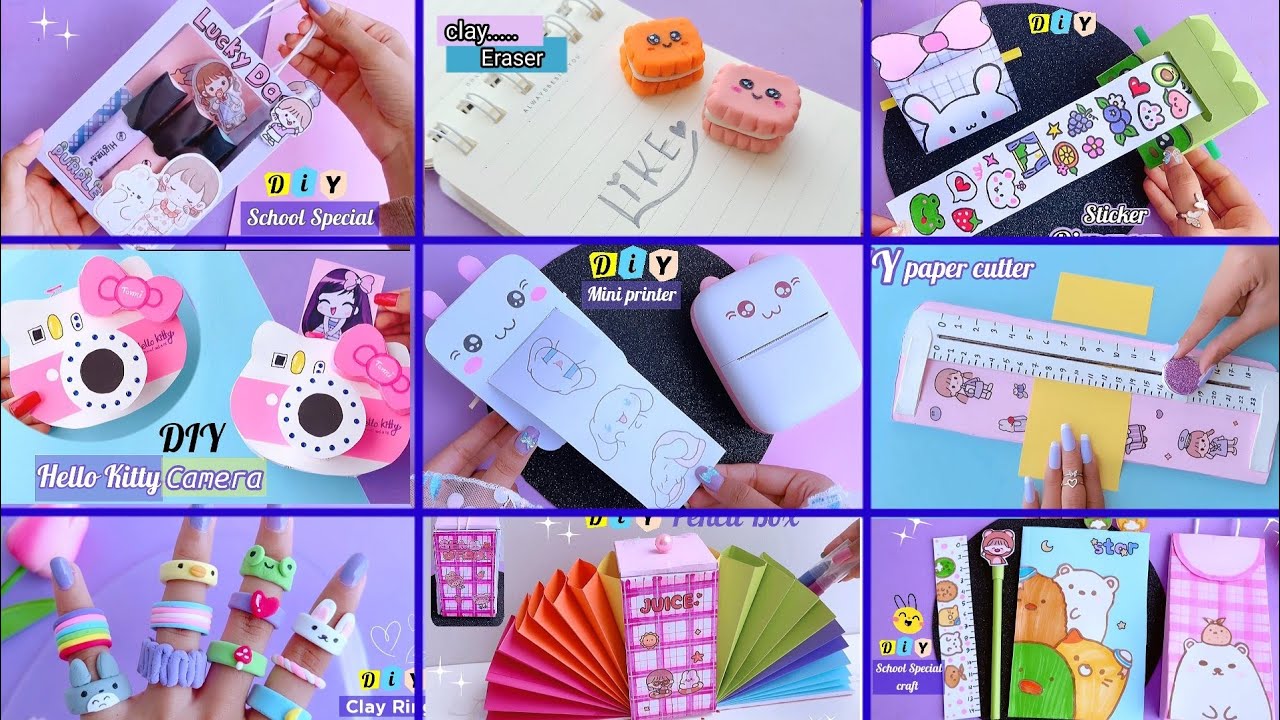 Easy paper craft/school paper craft/ handmade paper craft/ easy to make