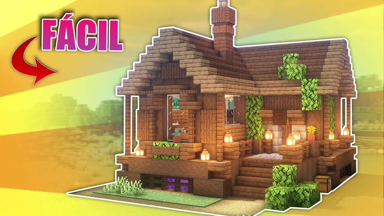 Minecraft: Casa Perfecta para Survival | Tutorial Como Hacer Casa de Madera Minecraft *F&aacute;cil*