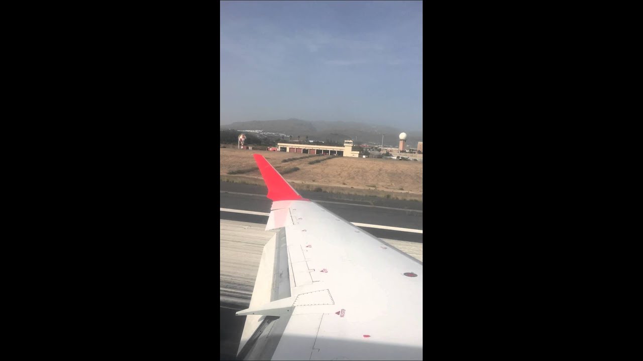 Aterrizaje rw03I aeropuerto de Gando en Gran Canaria - RW03I GCLP / LPA CRJ 900 Binter