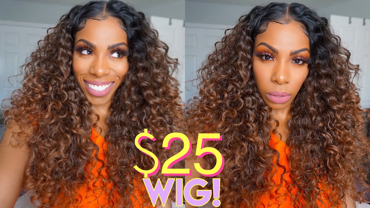 $25 TRANSPARENT MELT LACE! CURLY BALAYAGE BEYONCE WIG│MOST NATURAL🔥 SUMMER READY! IT'S WORTH IT SIS!