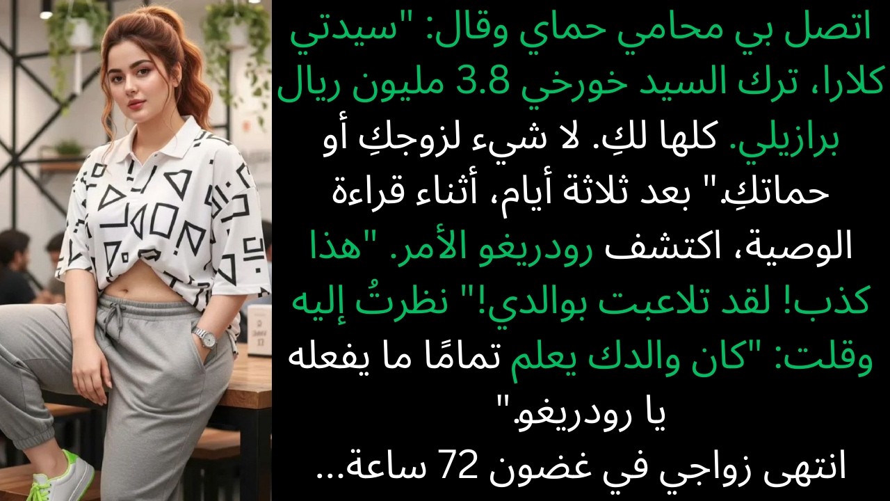 ترك لي حماي 3.8 مليون ريال برازيلي ولم يترك شيئاً لابنه. وفي غضون 72 ساعة، خسر زوجي كل شيء.