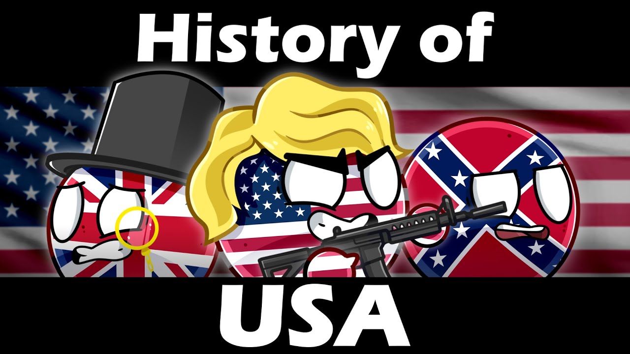 CountryBalls - The Whole History of the USA 🇺🇸