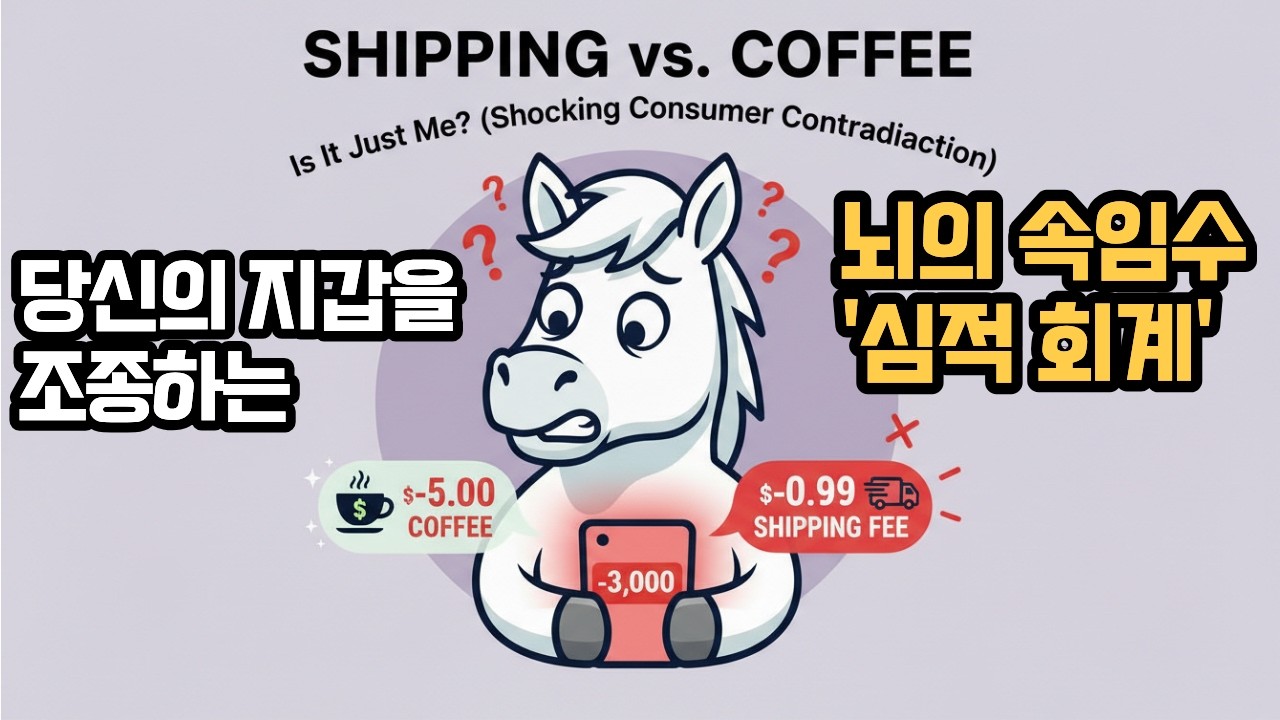 왜 우리는 3,000원 배송비는 아까워하면서 5,000원 커피는 그냥 사 마실까? (부제: 당신의 지갑을 조종하는 뇌의 속임수, '심적 회계')