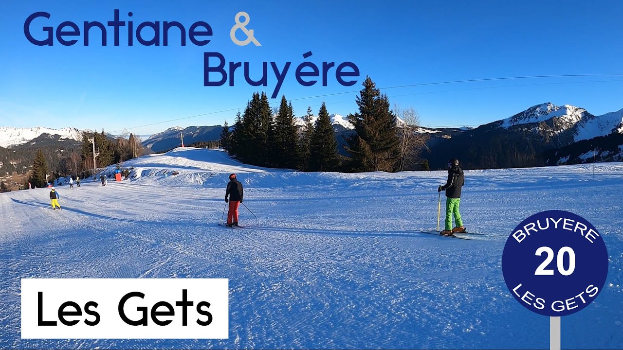 POV skiing in Les Gets on Chavannes - Gentiane & Bruyere Pistes
