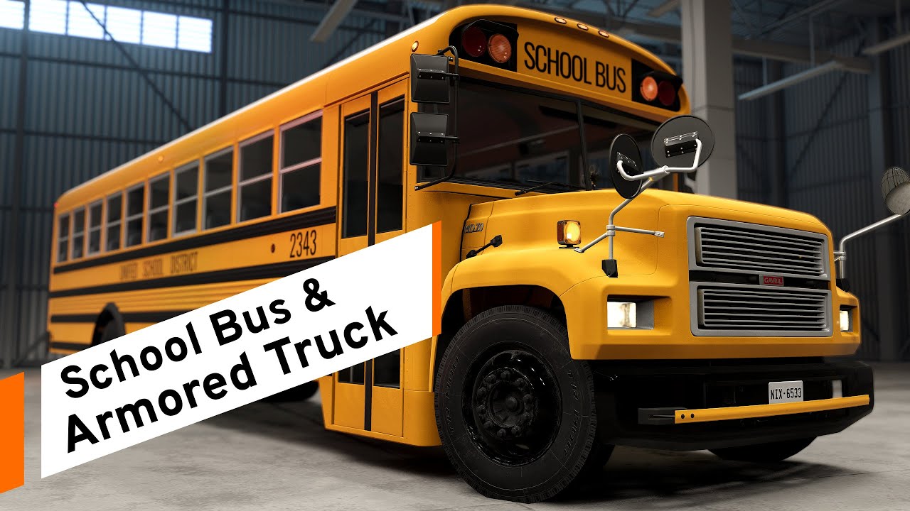 BeamNG.drive - School Bus & Armored Truck Expansion