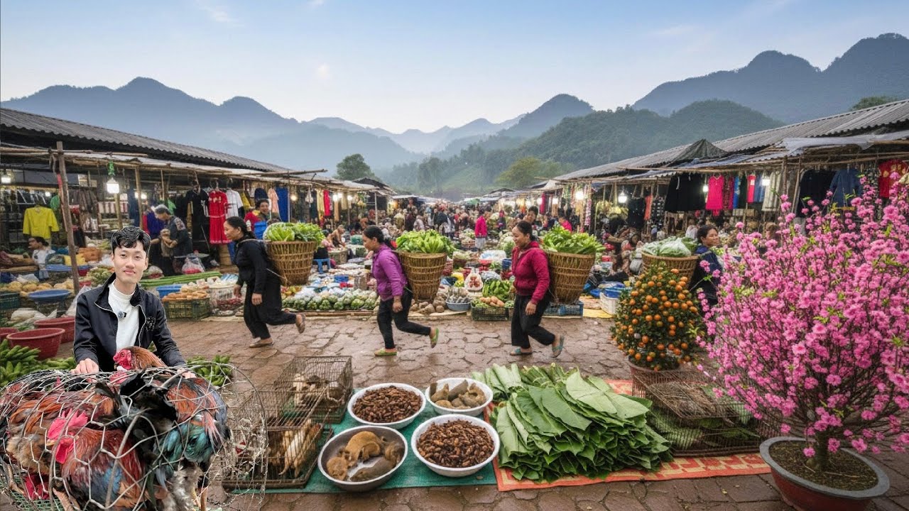 KHÔNG KHÍ TẾT NHỘN NHỊP TRÊN PHIÊN CHỢ NGƯỜI THÁI MAI CHÂU - Bùi Văn Trọng
