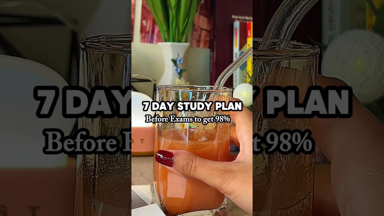 7-дневный план подготовки к экзаменам🥹📚 #учеба #звезда #мотивациякучебе #отличник #экзамены
