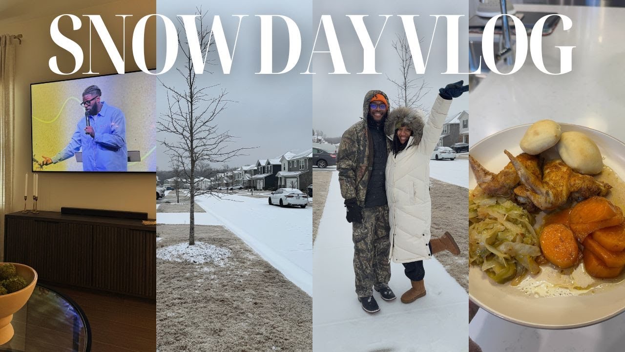 SNOW DAY VLOG | Cook Dinner With Me, Church Online, Snowed In